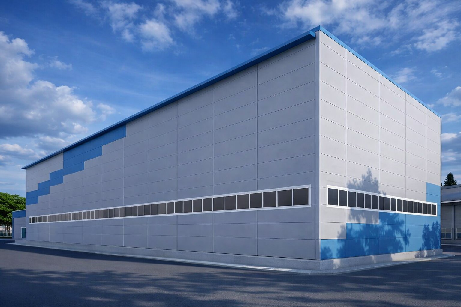 Здание из сэндвич-панелей в Ленинградской области